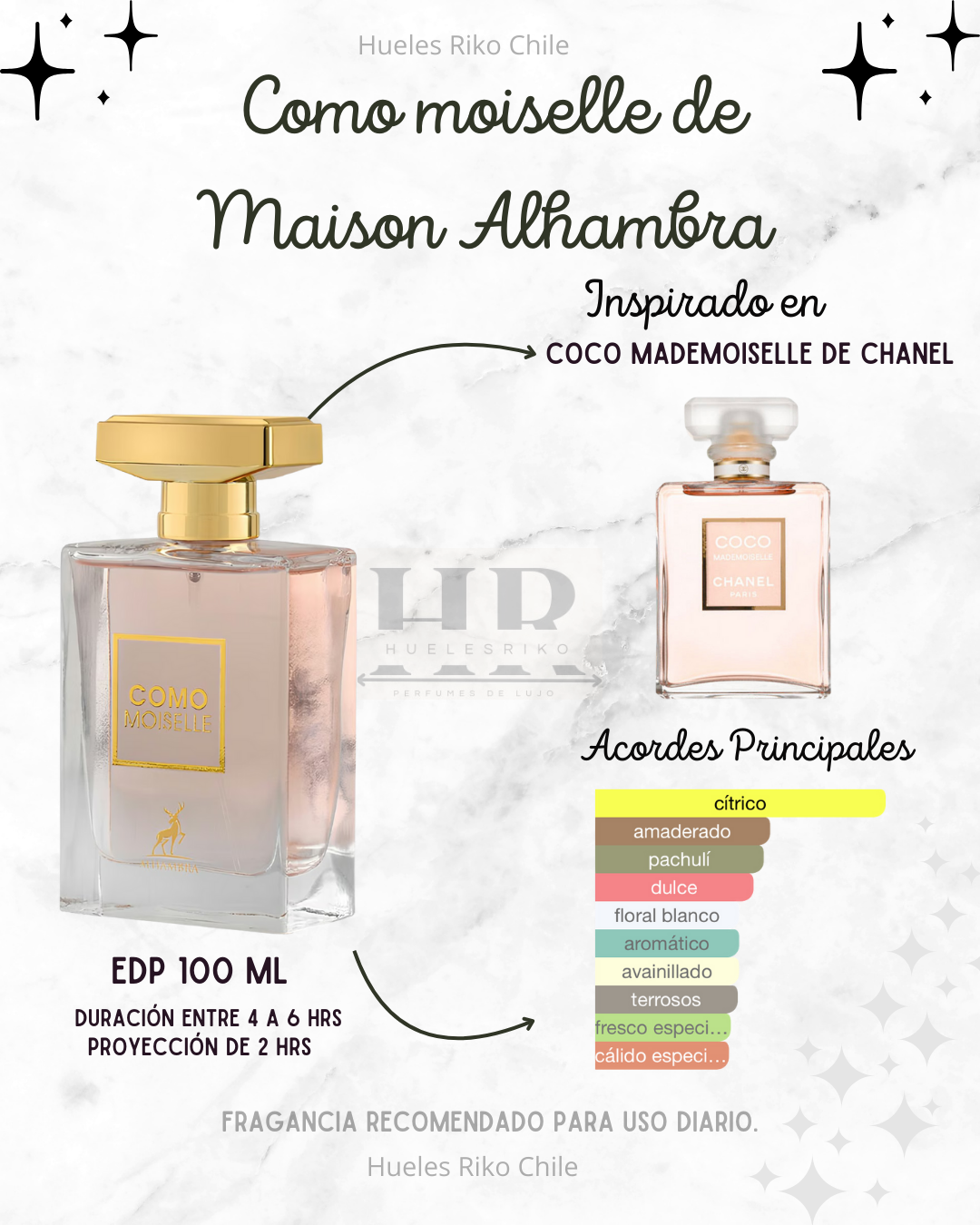 MAISON ALHAMBRA COMO MOISELLE 100ML MUJER