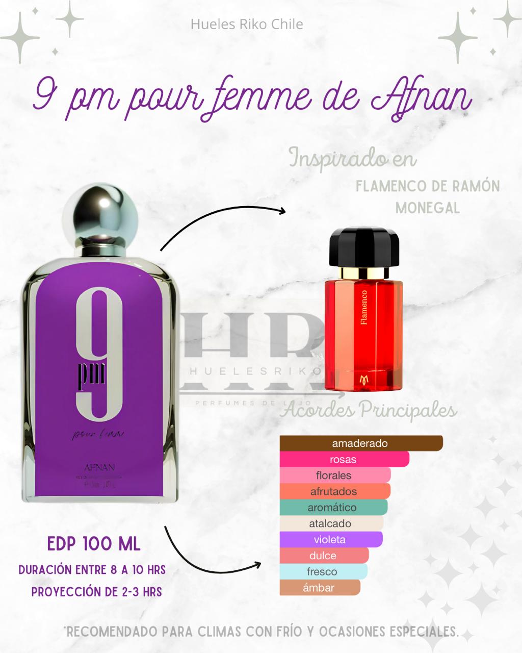 AFNAN 9PM POUR FEMME EDP 100ML