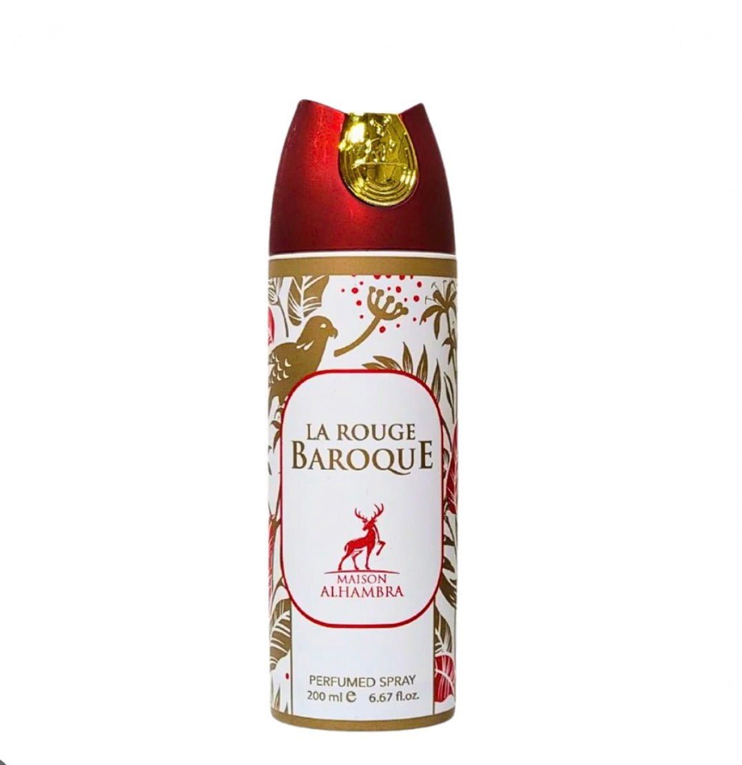 DESODORANTE MAISON ALHAMBRA LA ROUGE BAROQUE UNISEX BODY SPRAY 200ML