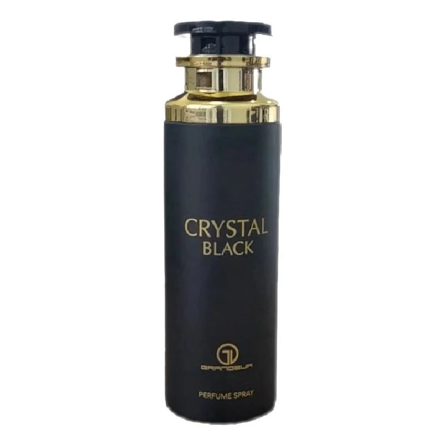 DESODORANTE GRANDEUR CRYSTAL BLACK WOMAN BODY SPRAY 200ML