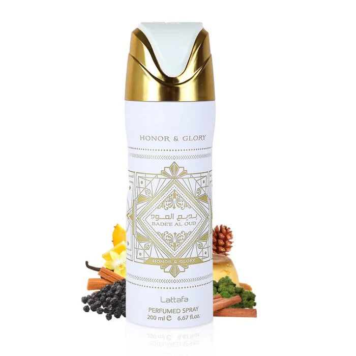 DESODORANTE LATTAFA HONOR & GLORY UNISEX BODY SPRAY 200ML