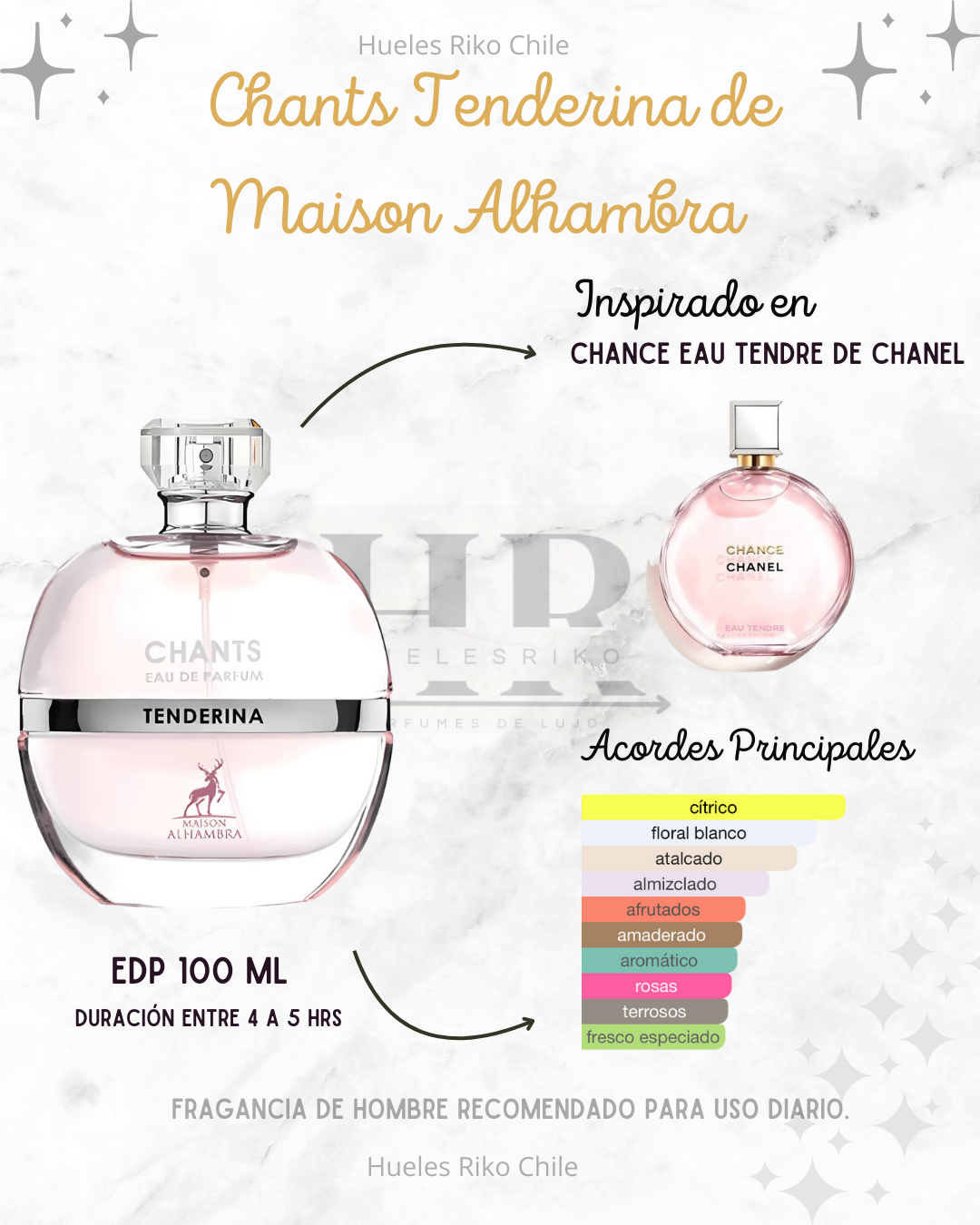 MAISON ALHAMBRA CHANTS TENDERINA WOMAN EDP 100ML