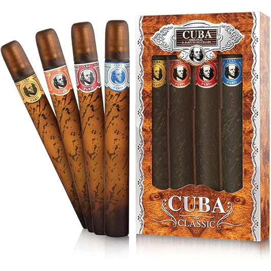 CUBA BY CUBA FOR MEN SET 4 CIGARS EDT 35 ML