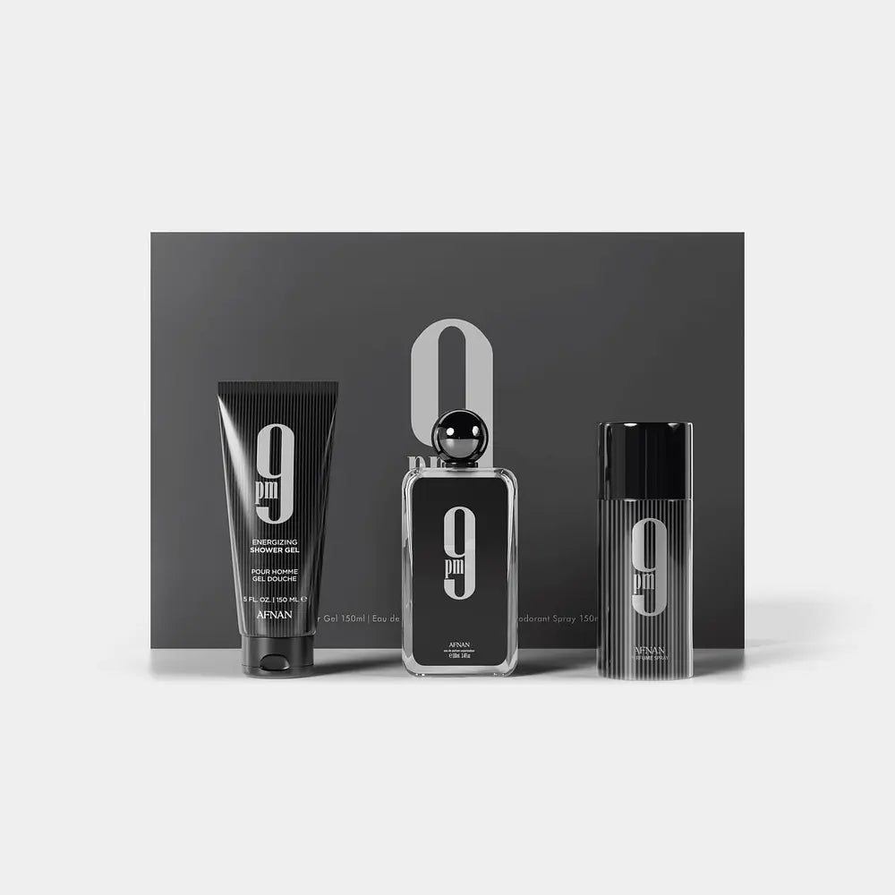 AFNAN 9PM FOR MEN SET EDP 100ML+SG 150ML+DEO 150ML