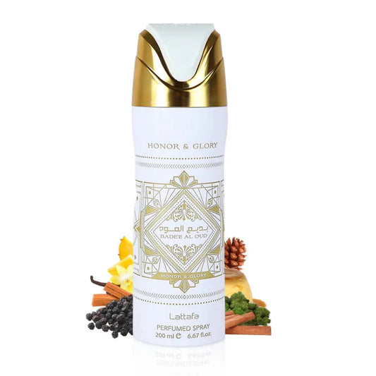 DESODORANTE LATTAFA HONOR & GLORY UNISEX BODY SPRAY 200ML