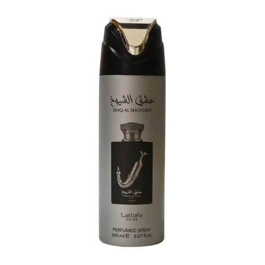 DESODORANTE ISHQ AL SHUYUKH SILVER BODY SPRAY 200ML