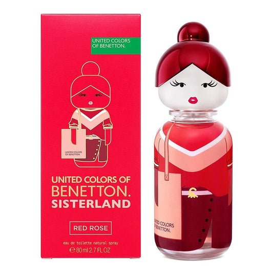 BENETTON SISTERLAND RED ROSE WOMAN EDT 80ML