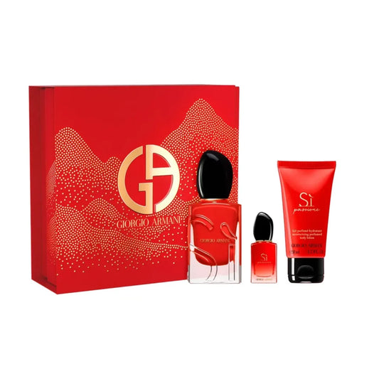 GIORGIO ARMANI SI PASSIONE WOMAN SET EDP 50ML+7ML + BODY LOTION 50ML
