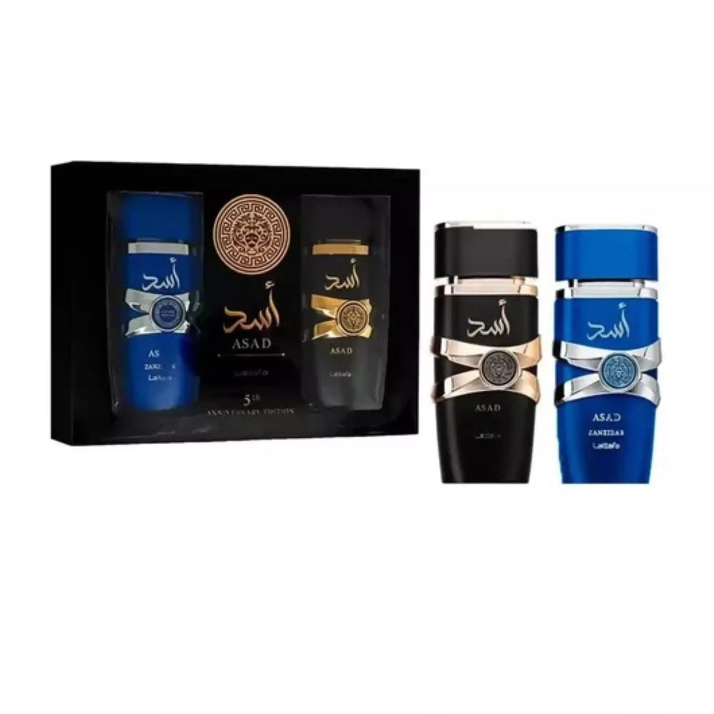 LATTAFA ASAD 5TH ANNIVERSARY EDITION MEN SET EDP 100ML + EDP 100ML
