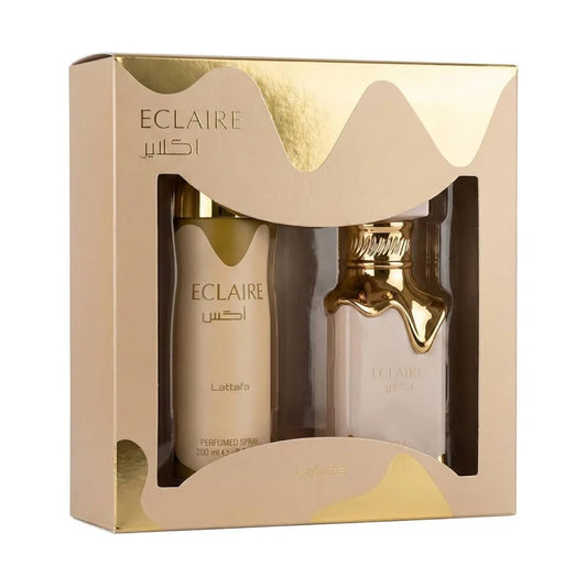 LATTAFA ECLAIRE SET EDP 100ML + PERFUME SPRAY 200ML