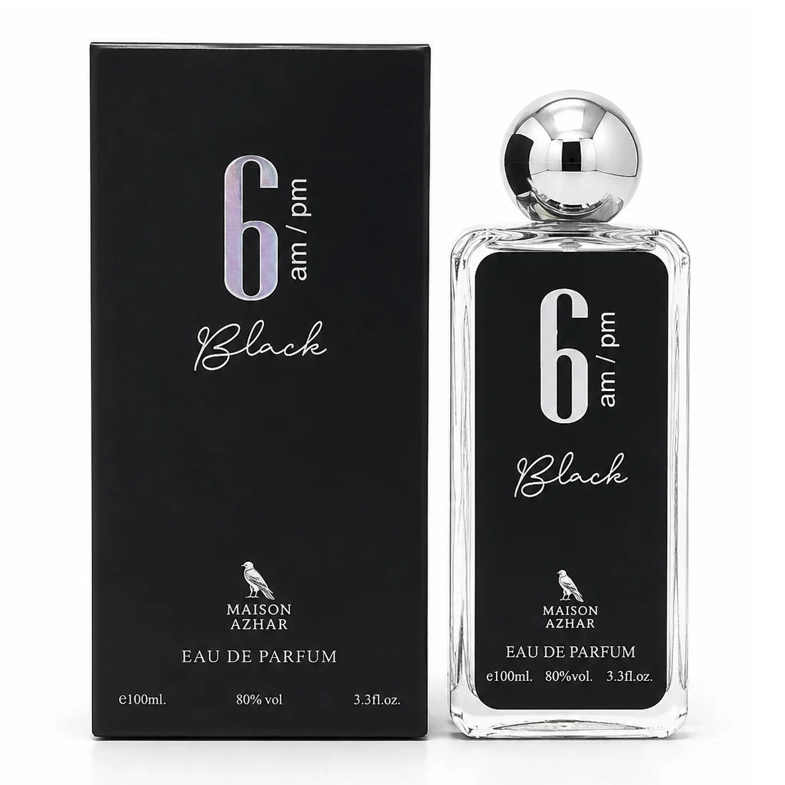 MAISON AZHAR 6 AM PM BLACK MEN EDP 100ML