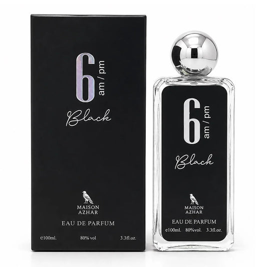 MAISON AZHAR 6 AM PM BLACK MEN EDP 100ML
