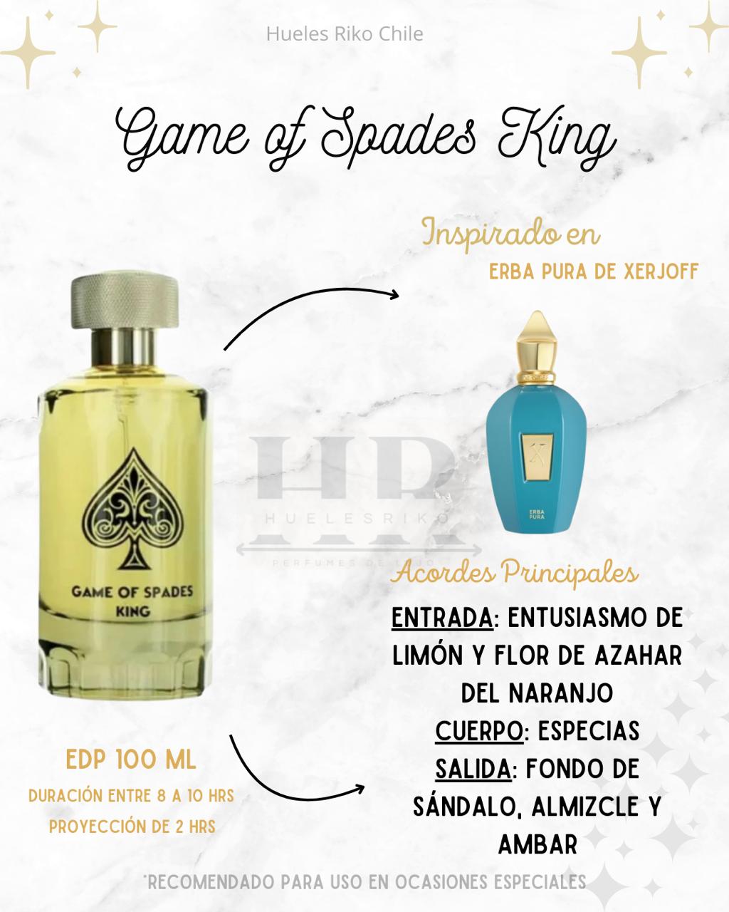 JO MILANO GAME OF SPADES KING UNISEX PARFUM 100ML