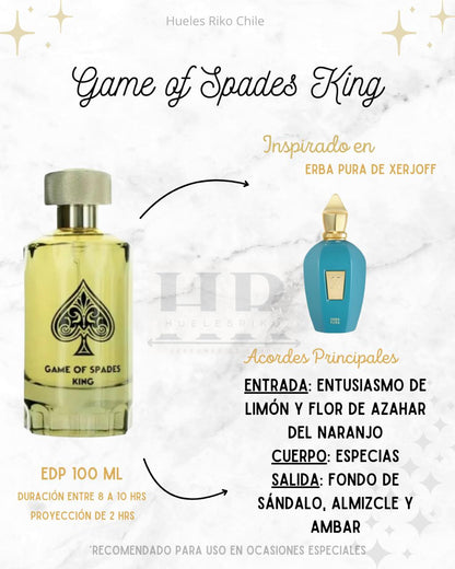 JO MILANO GAME OF SPADES KING UNISEX PARFUM 100ML