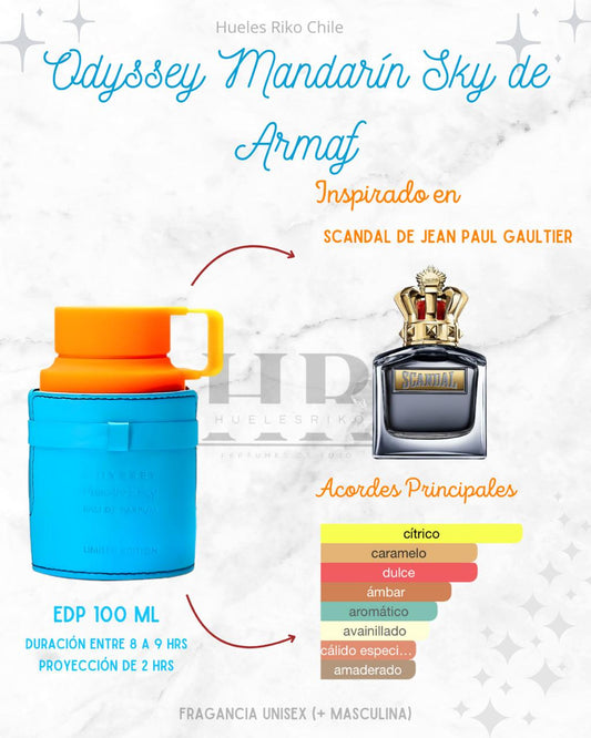 ARMAF ODYSSEY MANDARIN SKY EDP 100ML INSPIRADO EN (SCANDAL LE PARFUM JPG)